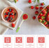 Housoutil 2 Pcs Ceramic Soup Spoons, Cute Watermelon Tablespoons, Porcelain Spoon for Coffee, Tea, Yogurt
