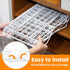 Resulzon 2Pack, Under Shelf Basket Storage Steel Under Shelf Hanging Wire Baskets Shelves for Laundry Room Kitchen Desk