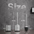 Sellemer Toilet Brush and Holder Set - Flexible Toilet Bowl Brush Head with Silicone Bristles, Compact Size (1 Pack,