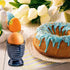 Hasense Ceramic Egg Cups for Soft Boiled Eggs, Porcelain Holders for Hard Boiled Eggs, Set of 2 Decorative Kitchen