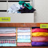 Homemaid Living Adjustable Bamboo Drawer Organizer - Expandable Drawer Dividers Set of 4 for Kitchen, Dresser,