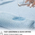 8-Piece Set, 2 2 4 Set Pack 8(Blue) Bath Towel Extra Large Bath Towel Sheets, Hand Towels and Washcloths - Highly