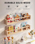 Seocry 4 Pack, 23 Inches) Nursery Book Shelves, Wall Book Shelves for Kids Room, Baby, Toddler, Nursery Decor (Wood