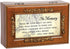 Petite Rose Music Box with Walnut Finish
