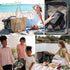 KALIDI Beach Mesh Tote Bag, Casual Hobo Tote Bag for Women, Foldable MAX 23L Shoulder Bag for Beach Picnic