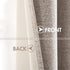 Grommet 52 84 Inch (2 MIULEE Blackout Curtains for Bedroom Linen Texture Solid Thermal Insulated Natural Khaki Room