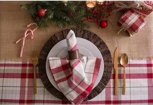DII Basic Napkin Ring Collection, Decorative Rustic Farmhouse Style, Wood Band, Small Set (4 Piece)