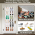 24 Closet, Over the Door Shoe Organizer with Crystal Clear Pockets and Metal Hooks Heavy Duty Hanging Shoe Storage Rack