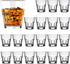 QAPPDA Shot Glass Set | Heavy Base Whiskey Shot Glasses, 4.5oz | Mini Glass Cups for Liqueur, Tequila, Vodka | Set of 20