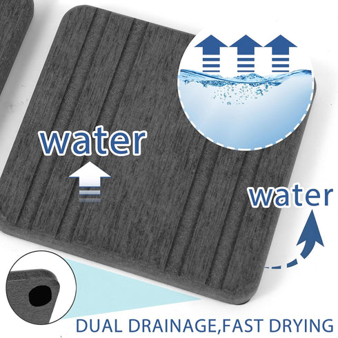 3PCS Water Absorbing Stone Tray, DryingNeat Diatomite Stone Sink Tray, Instant Dry Sink Coasters, Kitchen Sponge Hand Soap Holder, Countertop Fast Drying Counter Tray,8 * 4inch and 4 * 4inch by Lyxel