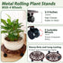 1 Packs 14 Inch Rolling Plant Stand with Wheels Metal Plant Caddy with Wheels Heavy Duty Round Plant Stand Indoor Iron