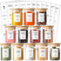 Kuocodall 12 Pcs Glass Spice Jars with Bamboo Airtight Lids & 201 Labels