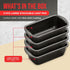Bakken- Swiss Loaf Pan Set 4-Piece - Deluxe Nonstick Carbon Steel Bakeware for Perfect Bread and Cakes – Dishwasher Safe, Premium Pans for Home Baking by BAKKENMASTER