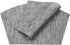 SHACOS Small Round Table Placemats Set of 4 - Wedge Placemats, Heat Resistant Woven Vinyl Table Mats (Silver Gray)