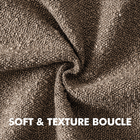 Pack 1 Decor,12x20 Inch MIULEE Textured Boucle Throw Pillow Cover Dark Brown Accent Solid Lumbar Pillow Case Decorative