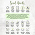 Pack 2 Packets Seed Needs Romaine Lettuce Seeds Variety for Planting a Collection of Individual Varieties - Include Red