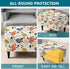 27"-35" 14 KRFOONN Stretch Ottoman Cover Slipcovers Rectangle Fit Length Footrest Stool Covers Printed Ottoman Cover