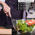 E-far Silicone Cooking Spoon Set of 2, Heat Resistant Nonstick Kitchen Spoons for Baking, Stirring, Serving (Black)