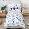 PERFEMET Car Toddler Bedding Kids 4 Pieces Bed in A Bag for