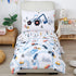 PERFEMET Car Toddler Bedding Kids 4 Pieces Bed in A Bag for