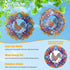 Wind Spinners, 12 inch 3D Stainless Steel Hanging Wind Spinner, Metal Kinetic Sculpture for Indoor/Outdoor Decor.