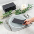 15.8 7.9 Inch 50 Luxenap X Linen-Feel Guest Towels, Hand Towels - Fold, Air-Laid, Black Paper Dinner Napkins