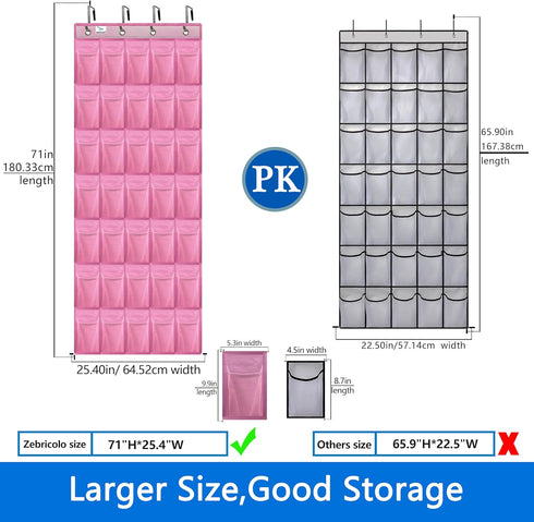 organizer,2025 upgraded,35 13 over the door shoe Huge pockets,over door shoe organizer,Store size shoes,shoe