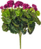 Vickerman Everyday Artificial Purple Geranium Bush 17.5" - Premium Faux Floral Decor for Weddings or Everyday