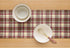 60 Inches 100% 14 60 Inch Solino Home Table Runner - Pure Linen Rustic Multicolor Tartan Plaid Short Table Runner x