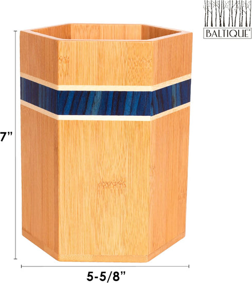 Baltique Malta Collection Large Kitchen Utensil Holder, Cooking Utensil Crock for Countertop