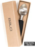 BALCI Heavy Duty Ice Cream Scoop - Stainless Steel Icecream Scooper with Non-Slip Grip - Dishwasher Safe - Black