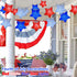 Red White Blue Star Lights, 6.8Ft 4th of July Decorations, Battery Operated LED String Lights