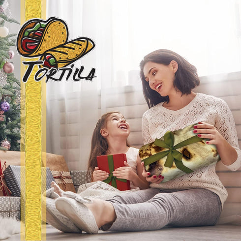 300 80 inches Bcareself Tortilla Blanket Adult Size Giant Double Sided for Kids Funny Realistic Food Personalized Throw