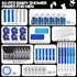 60PCS 6 Set Baby Shower Prizes for Men with Cleaning Cloth Bottle Opener Screwdriver Tape Measuring Keychain Multi Tool