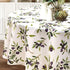 CAIT CHAPMAN HOME COLLECTION Olive Leaves and Branches Printed Tablecloth (70" Round, Easy-Care Fabric)
