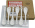 5 inch long White Porcelain Egg Spoons for Dessert Coffee Tea,Set of 6