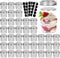 CycleMore 40 Pcs 4oz Clear Glass Mini Mason Jars with Silver Lids, Small Spice Canning Jars for Honey, Jam, Wedding