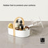 Umbra Bellwood Multipurpose Caddy Organizer with Handle, Desk, Makeup, Kitchen Cabinet Organizer, Natural/White