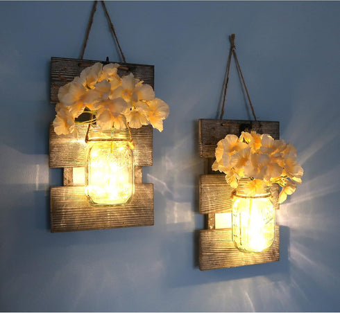 Set 2, 6-Hour Besuerte Farmhouse Sconces Wall Decor of Dining Room Art Wall Decor, Home Decor,Living Room, Bathroom