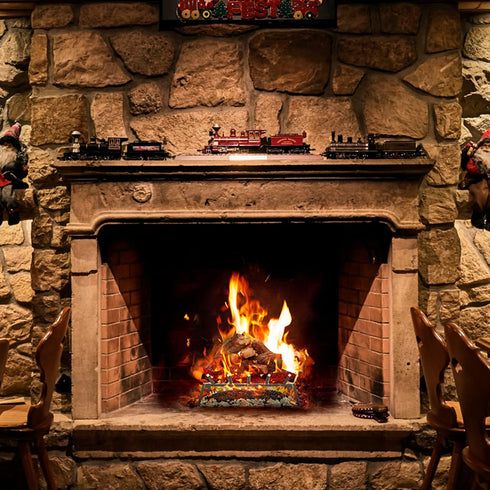 Skyflame Glowing Embers Rock Wool - Mixed with Vermiculite for Vented Gas Fireplaces, 6 Oz Bag