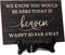 Wooden Wedding Memorial Plaques for Loved Ones Lost in Memory, We Know You Would Be Here Today Table Sign