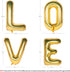Letter Balloons Gold LOVE - 40 Inch Giant Jumbo Helium Foil Mylar for Party Decorations