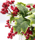 M2cbridge Pack of 6 Christmas Red Berries Artificial Holiday Floral Picks Ornaments