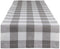 DII Buffalo Check Collection - Classic Farmhouse Table Runner, 14x72, Gray & White for Home Decor