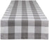 DII Buffalo Check Collection - Classic Farmhouse Table Runner, 14x72, Gray & White for Home Decor