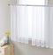 HLC.ME White Sheer Voile Window Curtain Panels, Set of 2, 54 x 45 inches for Small Windows