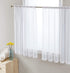HLC.ME White Sheer Voile Window Curtain Panels, Set of 2, 54 x 45 inches for Small Windows