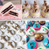 3 Pcs Oreo Cookie Chocolate Silicone Mold, 6-Cavity Round Molds for Candy, Mini Cakes, Jelly