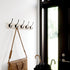 Franklin Brass Pilltop Coat Rack - 27" Wall Mount White Hat Rack with 5 Hooks for Clothes, Towels, Entry Organization