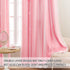 2 72 Inches Grommet W52 L72 XiDi Pink Curtains for Kids Girls Bedroom Panels Blackout Double Layer Curtains with Sheer